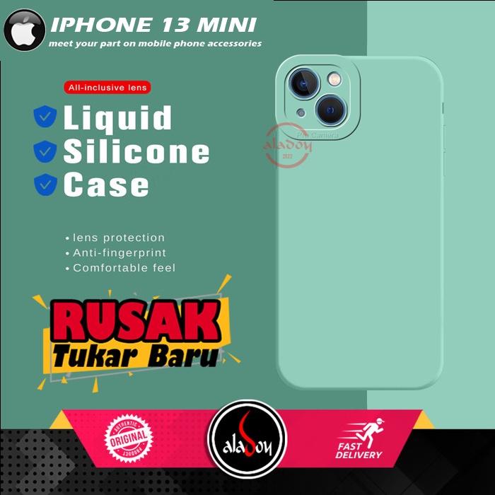 Case Iphone 13 Mini Soft Case Liquid Silicone Pro Camera Premium Casing