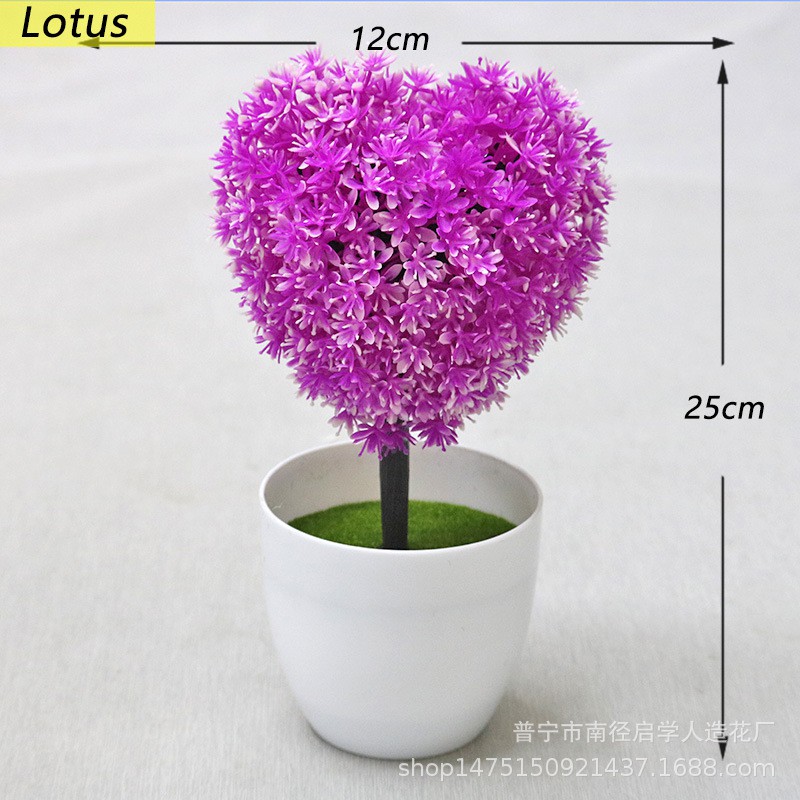 Tanaman Bunga Dekorasi Tanaman Hias Artifisial Pot Bunga Plastik Murah Import Pajangan Dekorasi Ruang Tamu PBP28 / PBP29 / PBP30-1