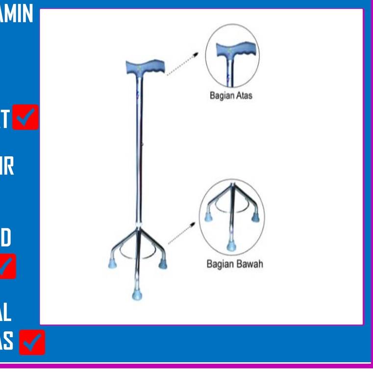 Tongkat Jalan Kaki 3 / Tongkat Orang Tua / Tongkat Jalan/Tongkat Sella
