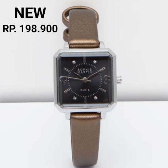 JAM SOPHIE MARTIN / JAM KHLOE BROWN / jam wanita yang simple / jam unik / ref :  WPU1077B7