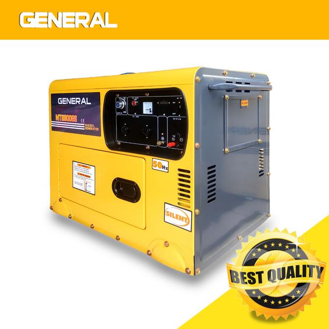 =+=+=+] GENERAL MT6800GS Genset Generator Power Suply Diesel Silent 5000 Watt