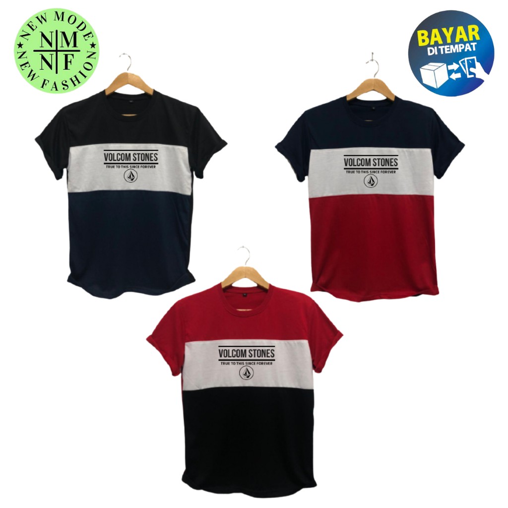KAOS PRIA DISTRO KOMBINASI 3 WARNA / KAOS MURAH / KAOS TERLAKU / KAOS UNTUK PRIA DAN WANITA #01