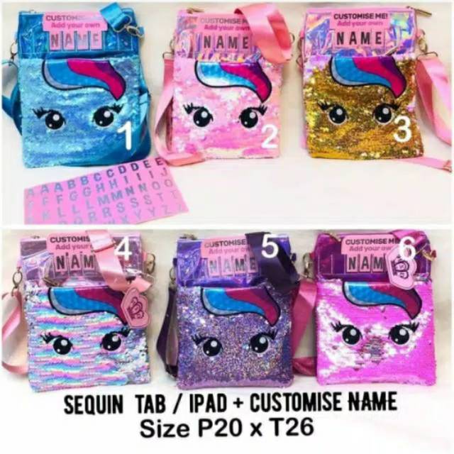 tas selempang unicorn