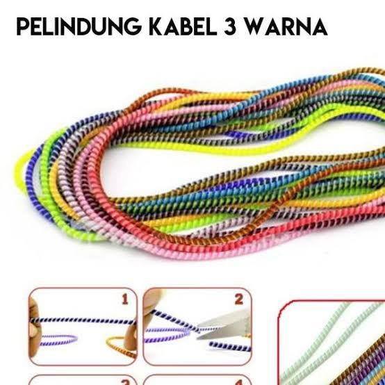 [SO] Pelindung Kabel Spiral Lilitan Kabel Warna Cord Protecor Hp