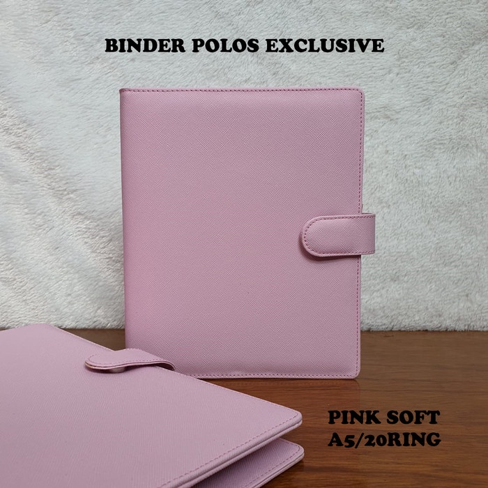 

READY BINDER POLOS EXCLUSIVE WARNA PINK SOFT A5 DAN B5 - A5 TERMURAH