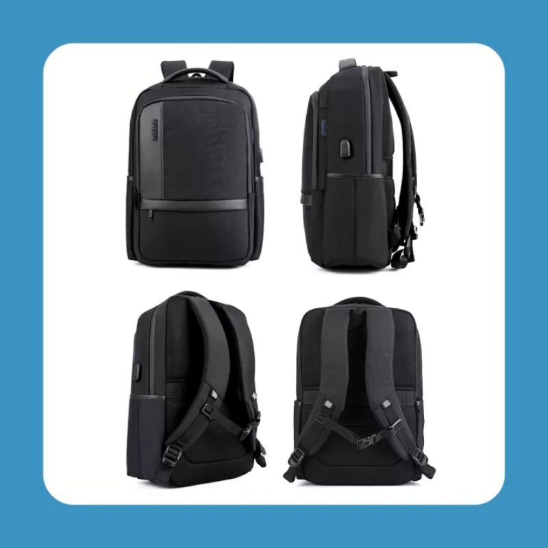 EMOEMO-Tas Ransel Pria Denim ARCTIC HUNTER Backpack Slot Laptop 17 inch Ransel Sekolah Kuliah Kerja