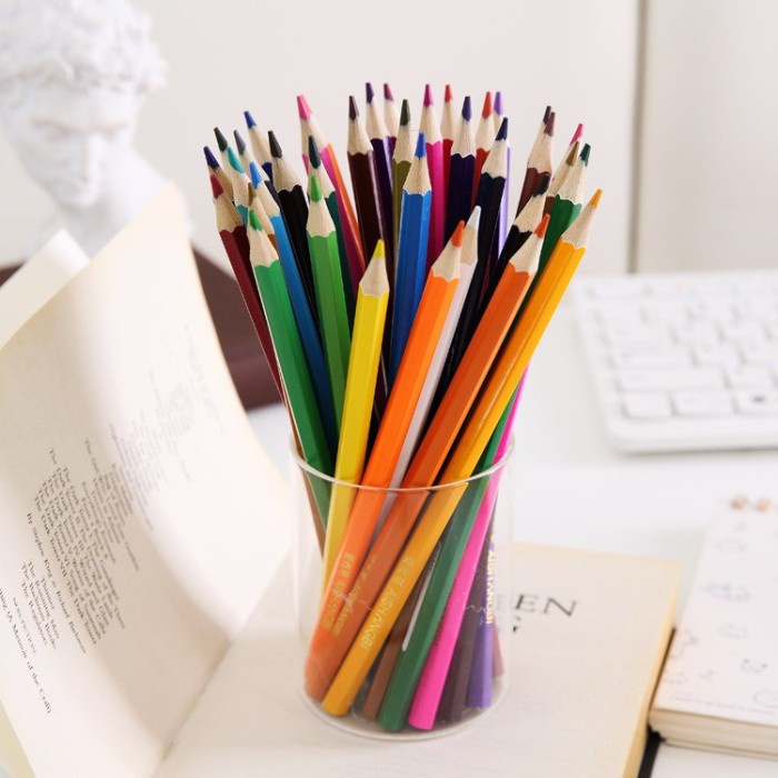 

Trendi Sunfay Pensil Warna Cerah Bahan Kuat Bentuk Pensil Heksagonal Terbaru Hot Sale