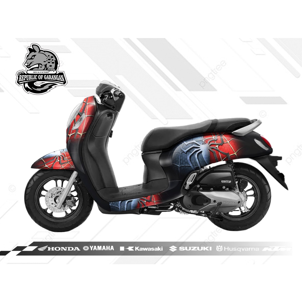 Decal Scoopy full body Dekal Sticker New Fi Baru 2021 spiderman