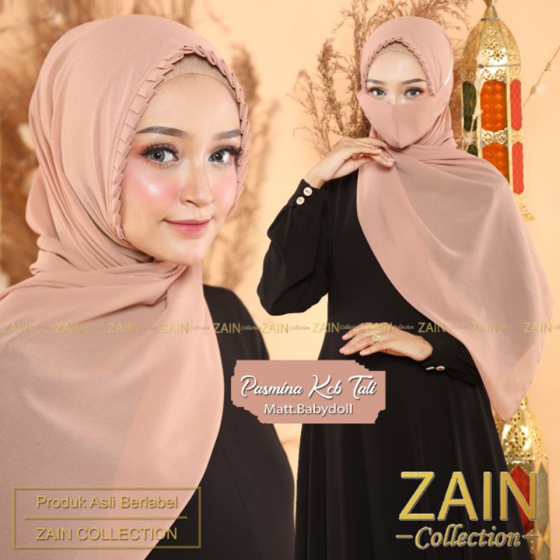 Pashmina KCB Tali Free Masker Original Zain Hijab