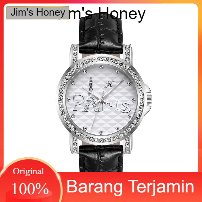 Jims Honey - Jam Tangan Fashion Wanita Kode 8193 - Hitam