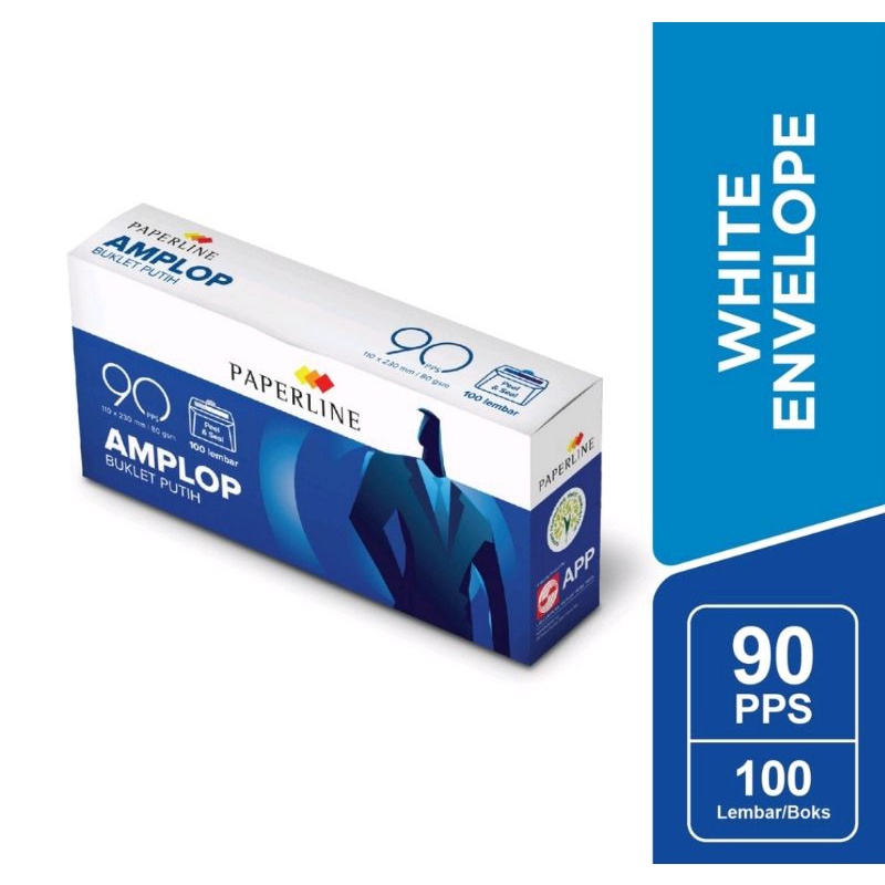 

PAPERLINE - Amplop Putih 90 PPL (1 pack / 100 lembar)