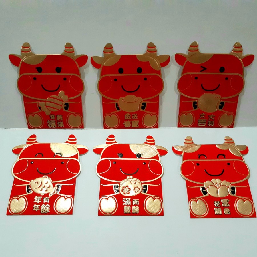 

angpao imlek 2021 shio kerbau karton LL0317 termurah LIMITED EDITION