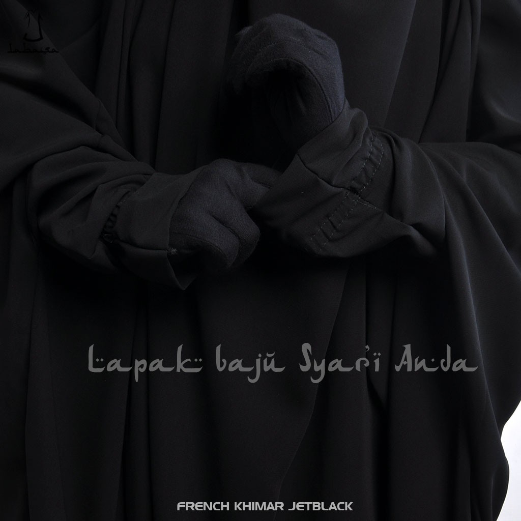Labasa French Khimar Instan Lengan Manset Karet / Manset Rits | French Hijab | Bisa COD