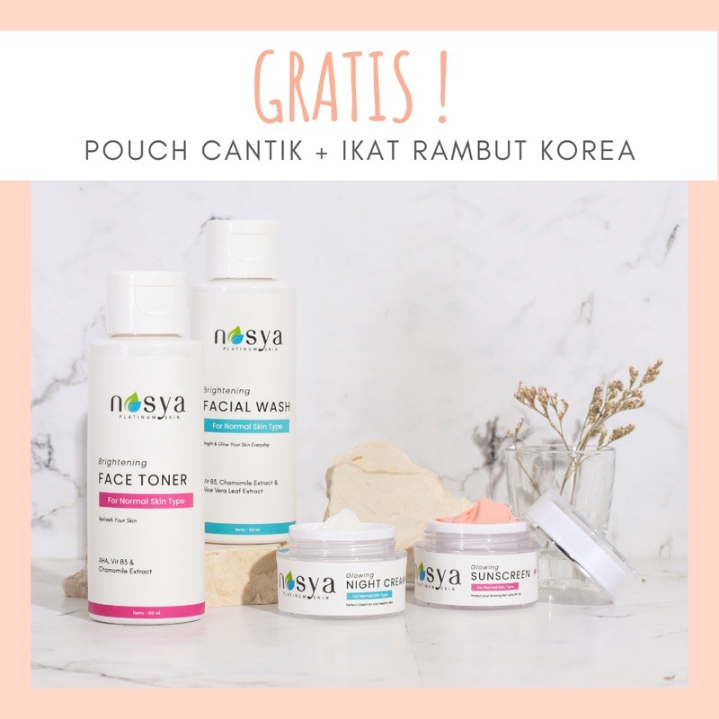 Paket Whitening Series NASYA PLATINUM SKIN Skincare Premium Halal BPOM