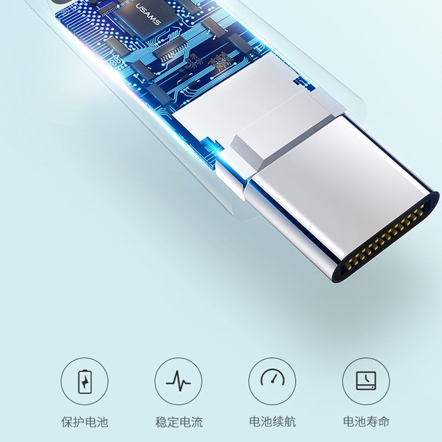 USAMS U2 Kabel Data Type C Fast Charging