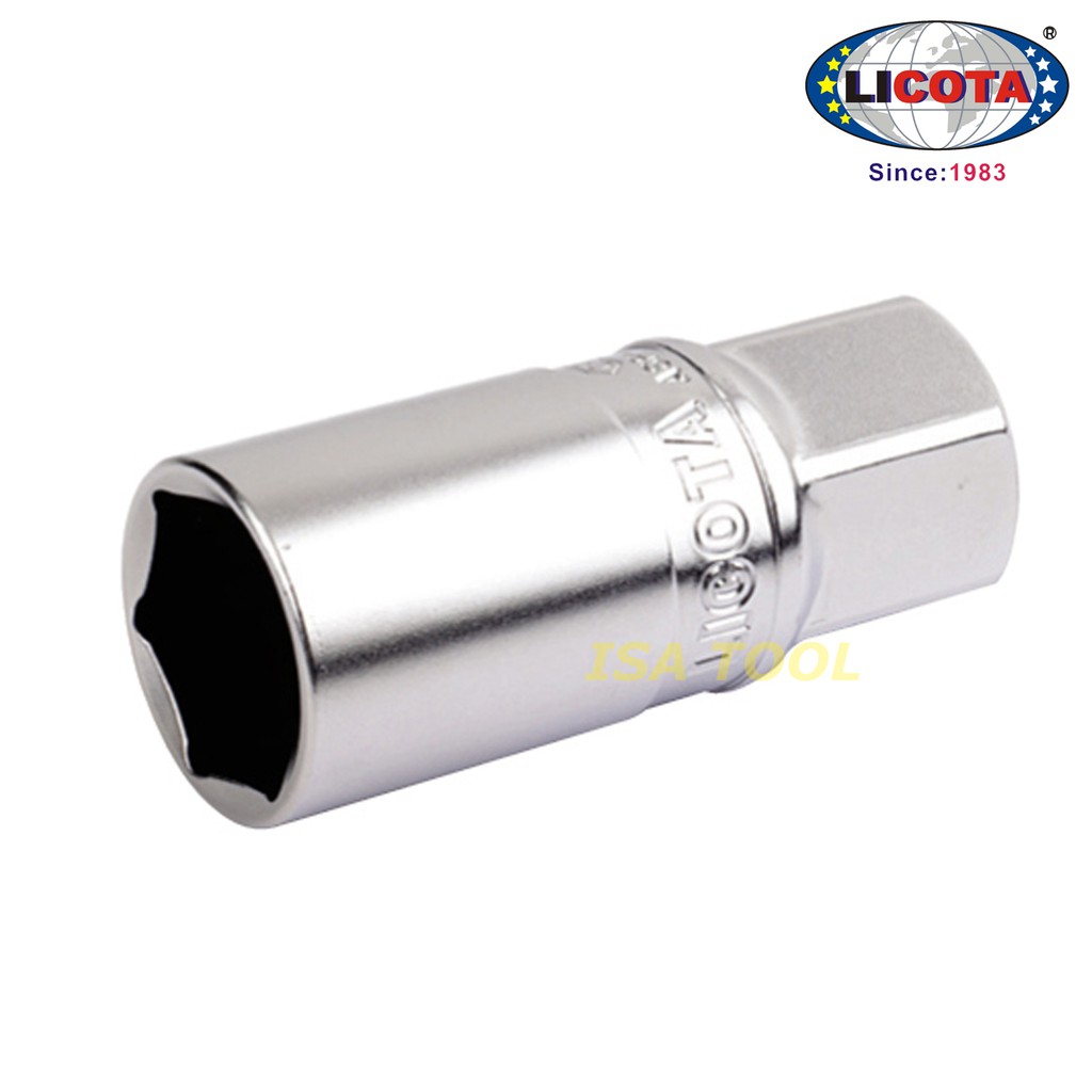 KUNCI SOK BUSI 16MM 1/2" MAGNET SPARK PLUG SOCKET ASP-C1216 LICOTA
