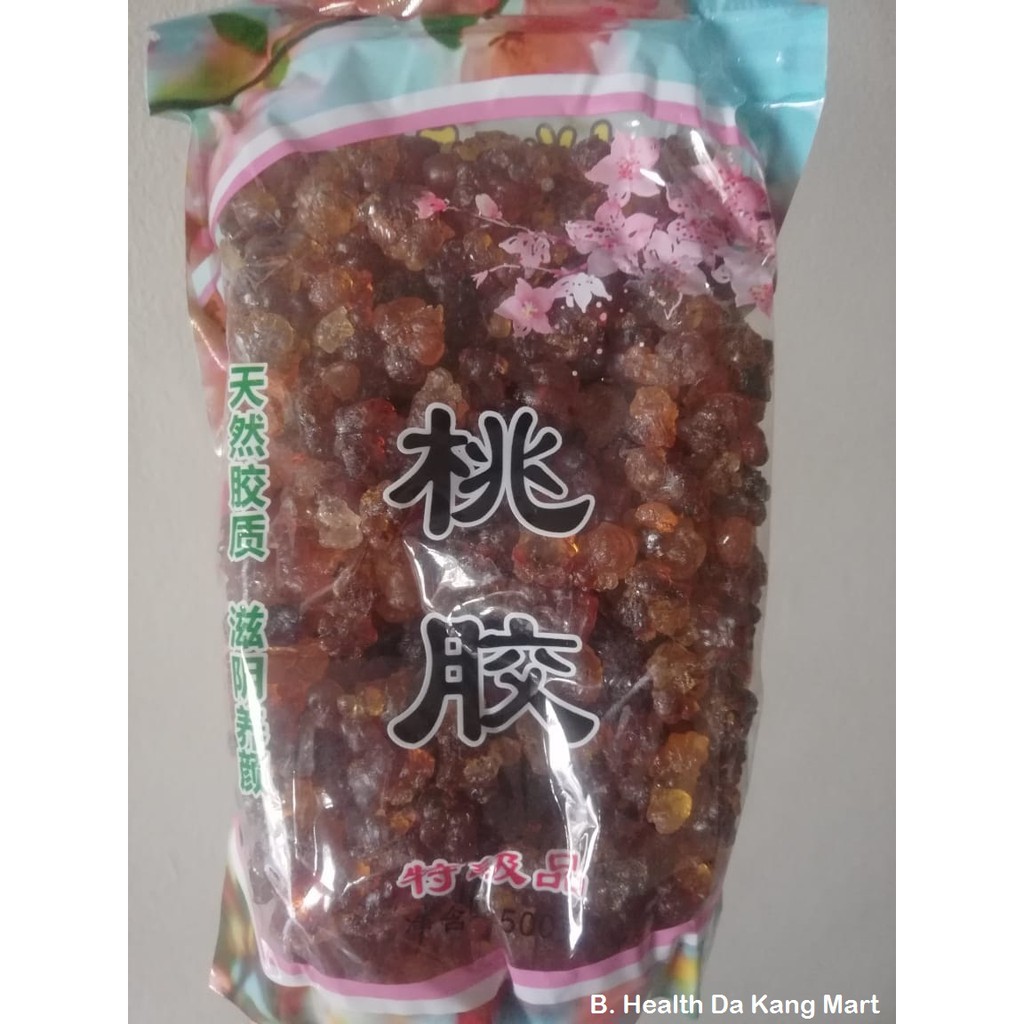 

Peach Gum 500gr Standard Quality Tao Jiao Collage Taojiao