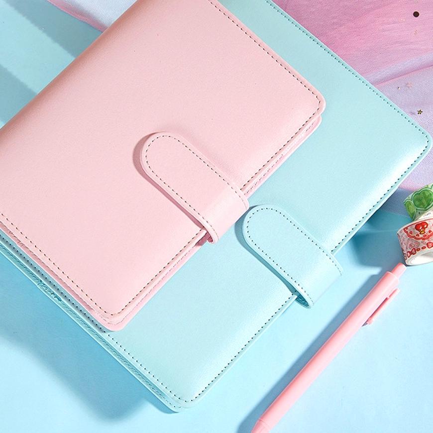 

Telah Hadir ✧ Buku Catatan Lucu A6 Notebook Binder Pocard Keuangan Zipper Storage Bag Loose Leaf Macaron Journal++