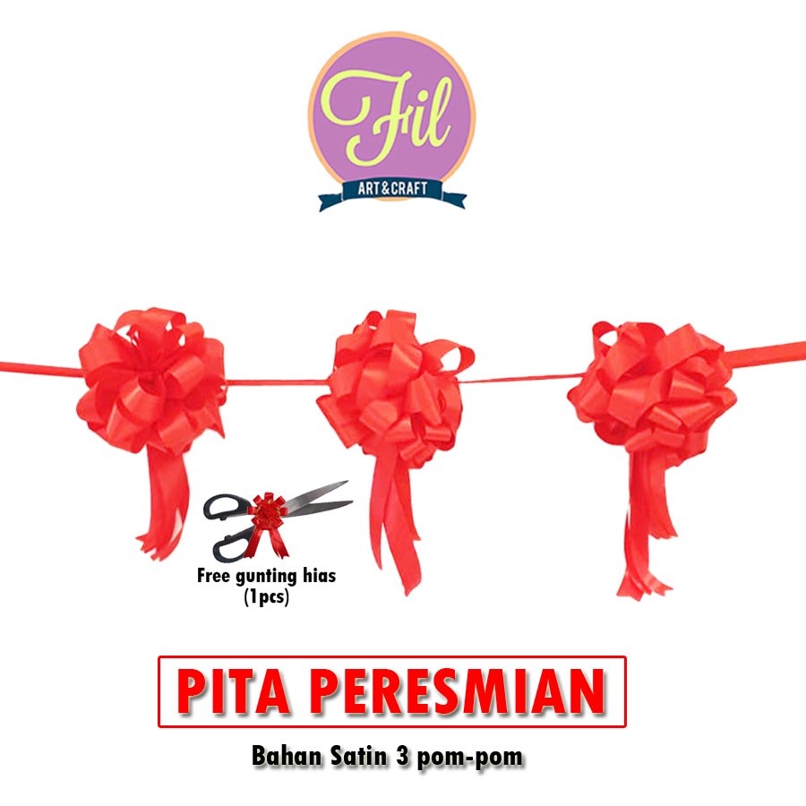 

Pita Peresmian / Gunting Pita / Pita Opening / Pita Satin plus Gunting