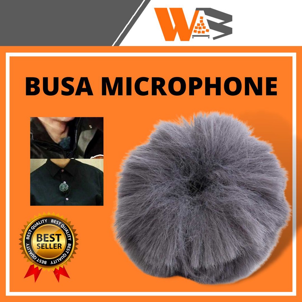 COD Windscreen Cover Penutup Busa Mikrofon Like BOYA MAMEN RODE Clip-on Mic Bulu Wind Shield