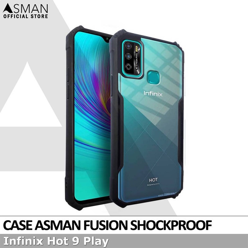 Asman Fusion Infinix Hot 9 play Case Premium Amor Acrylic