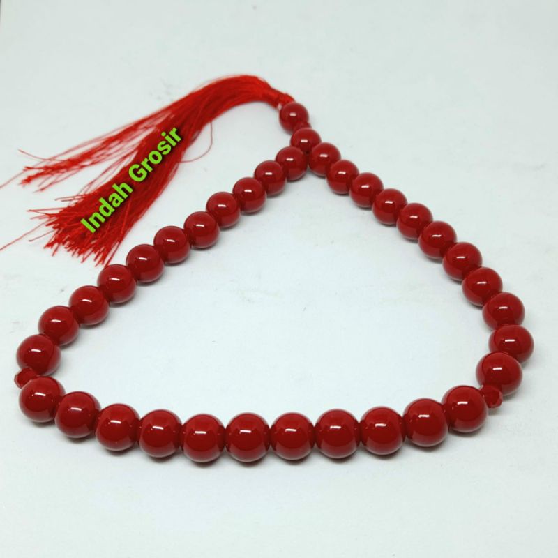 TASBIH BATU MARJAN 10MM 33BUTIR ORIGINAL