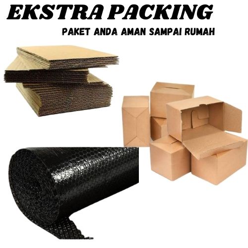 PACKING EKSTRA TAMBAHAN KARDUS DAN BUBBLE WRAP