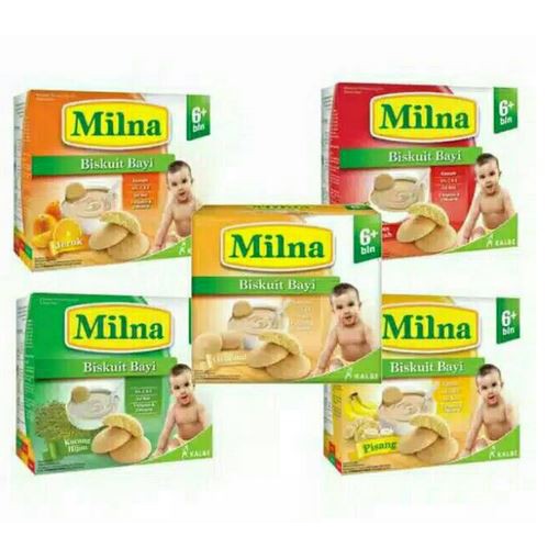 MILNA BISKUIT BAYI 6+ 130g / Biskuit Bay   i Milna / Untuk 6