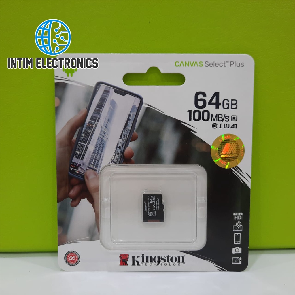 Kingston 64GB Canvas Select Plus microSD