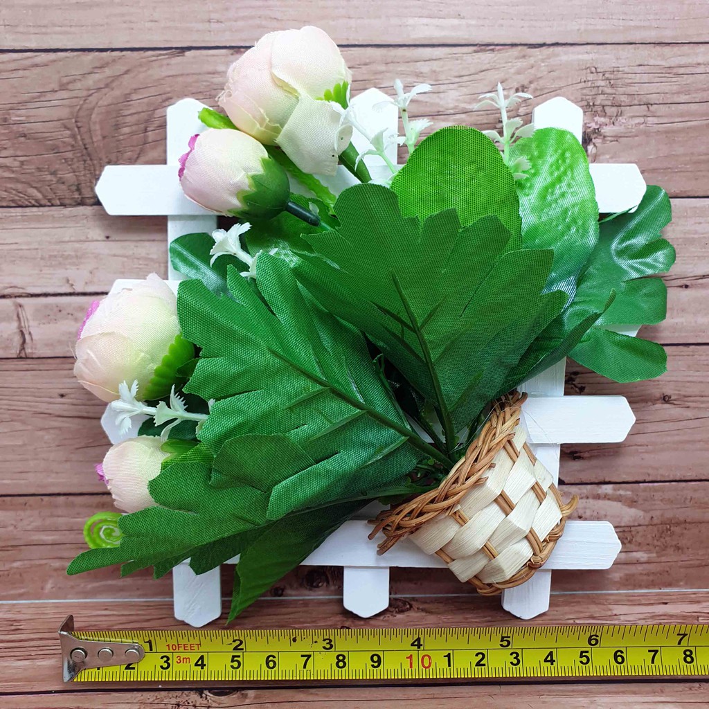 Hiasan Bunga Gantung 17cm x 17cm/ Bunga Plastik/  Bunga Artificial/ Bunga Palsu-1