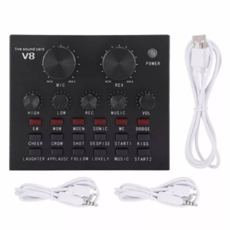 PAKET LENGKAP MIC BM700 STAND Microphone BM 700 SOUNDCARD MIXER V8 v8s v8 plus