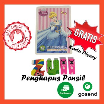 

Penghapus Abjad Kartu Disney Princess/ Eraser Pencil Alphabet Lucu 1pcs