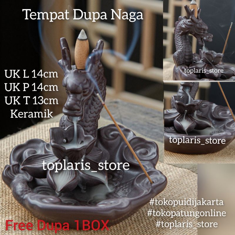 Tempat Bakar Dupa Naga Asap Premium 022