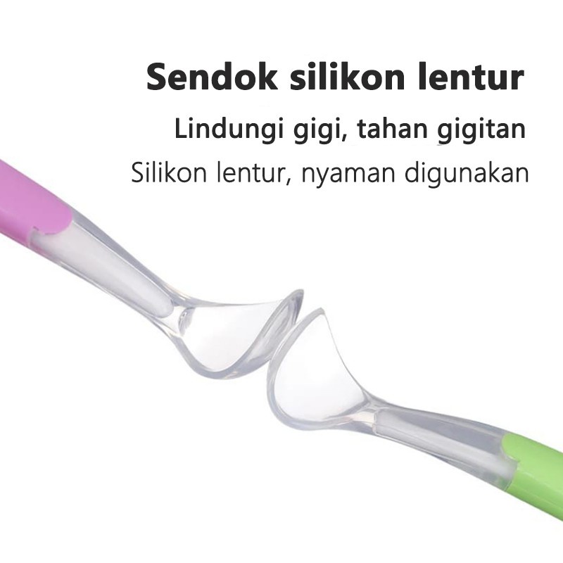 Sendok Makan Bayi/Sendok Makan Bayi Sensor Panas Silikon/C 64