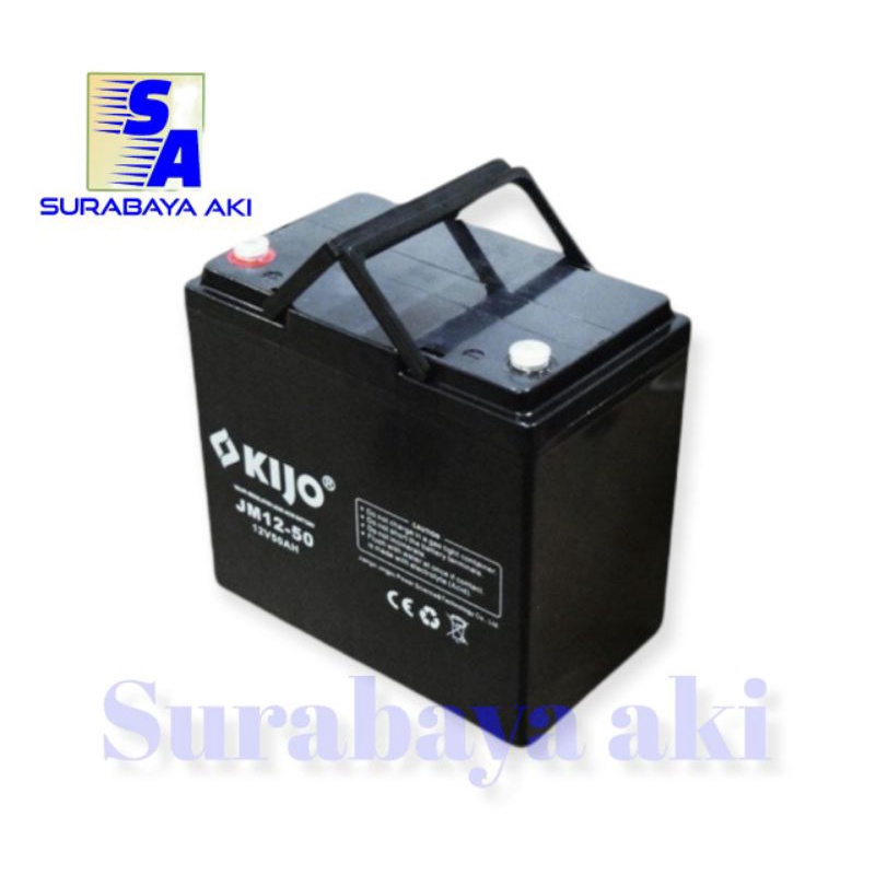 aki Kering aki VRLA aki panel surya solar 12v 50ah 12volt 50ah kijo