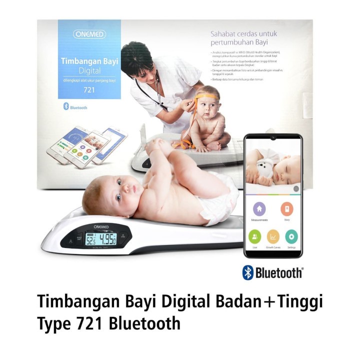 Timbangan Bayi Digital Type 721 &amp; Bluetooth Onemed OJ2