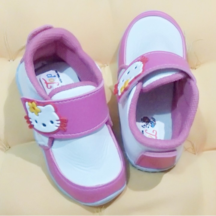 Sepatu  HELLO KITTY Anak Perempuan Semi Boots NON LED (Local Product)