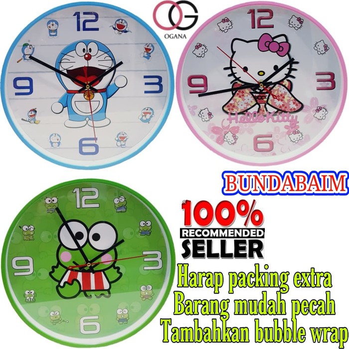 JAM DINDING OGANA JUMBO CARTOON DHK20 / JAM OGANA MOTIF KARTUN