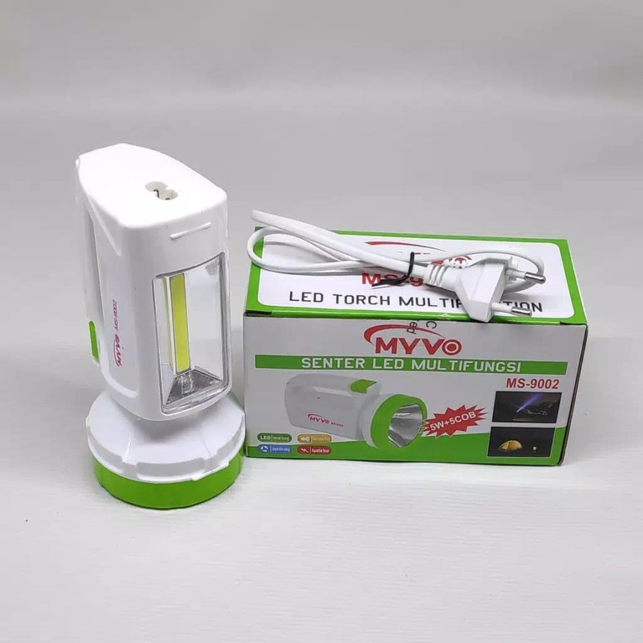 New Promo!!! Senter Lampu Emergency LED Multifungsi 5 Watt+COB MS-9002 Myvo