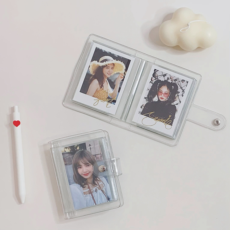 Ins simple transparent photo album 3 inch Postcard Polaroid star photo card to store this star chasing girl