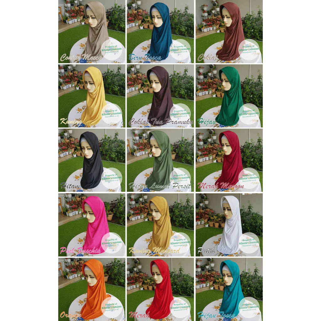 HIJAB INSTAN / JILBAB INSTAN BERGO PUTIH-2