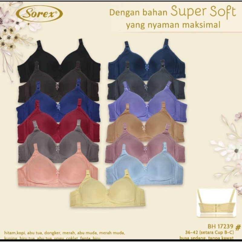 Bra bh Sorex 17239 cup besar tanpa kawat