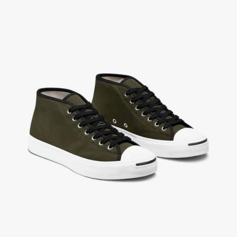 Converse Jack Purcell Hybrid Texture Mid Cargo Khaki 100% Original BNIB Resmi