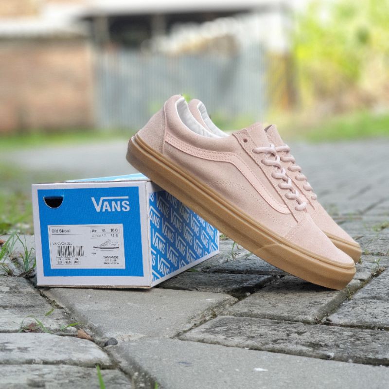 Sepatu Vans Old Skool Full Suede PREMIUM BNIB Salem Sol Gum Sneakers Casual Pria