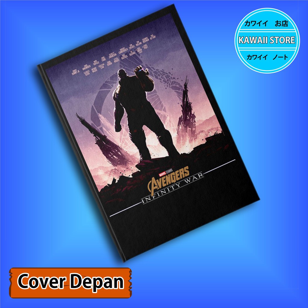 

Notebook / Pocket book Hard Cover Film Marvel Avengers INFINITY WAR 4A uk A5 & A6 / Notes Book