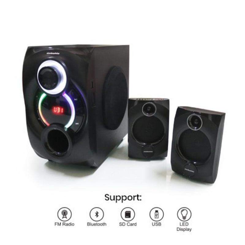 Speaker Bluetooth Subwoofer Simbadda CST 7000N+ Super Bass Plus mic Original