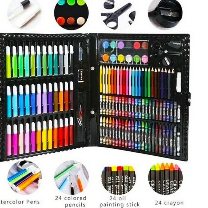 

Kekinian - PENSIL WARNA 1SET - PENSIL WARNA SET CRAYON COLOURING SET 150PCS ART - GT 이