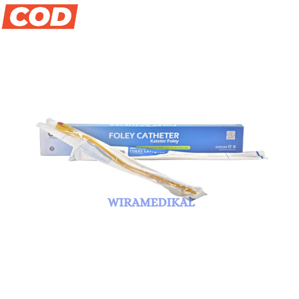 Foley Catheter Fr16 Fr18 GEA Selang Urine 2 Way 16 Fr dan 18 Fr GEA  Selang Catheter GEA - Box isi 10