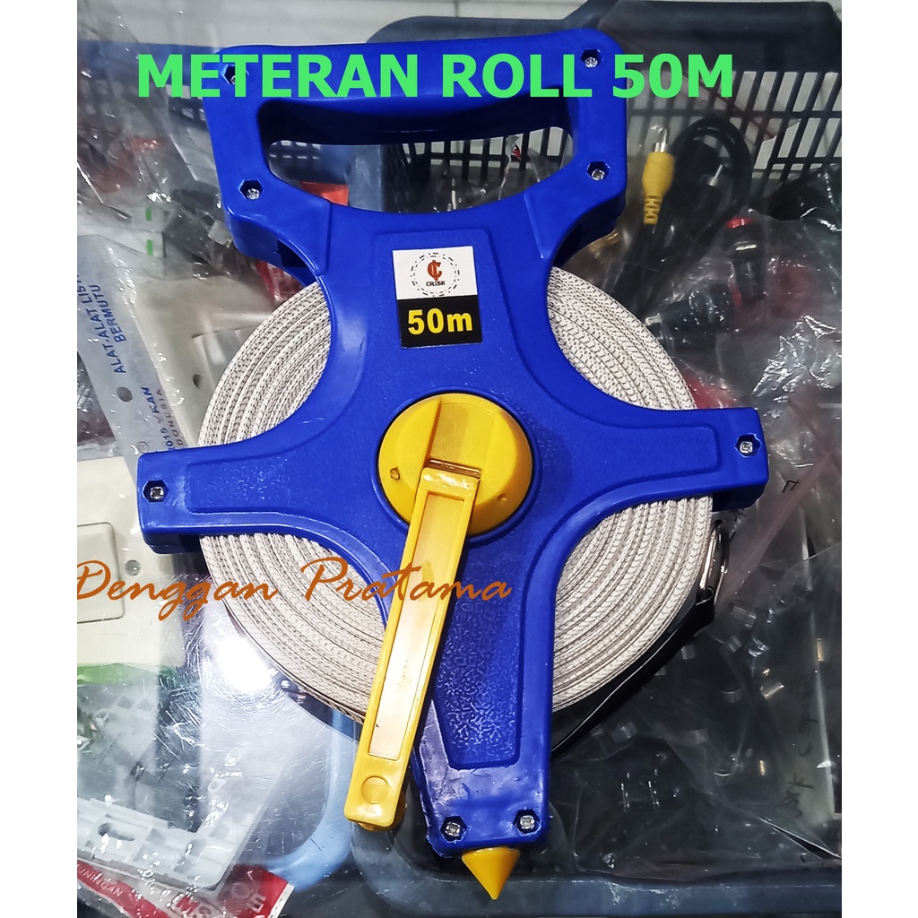 Meteran Roll 50M/Meteran Tancap Gulung