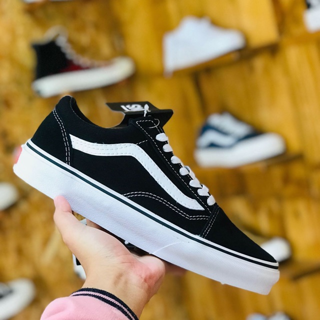 Jual VANS OLD SKOOL CLASSIC BLACK WHITE PREMIUM | Shopee Indonesia